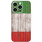 Italian Flag Dark Wood iPhone 16 Pro Skin